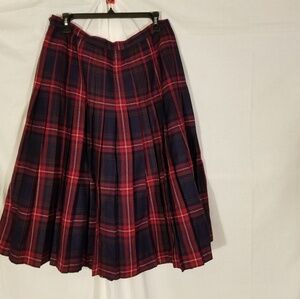 Highland queen wool tartan skirt 38